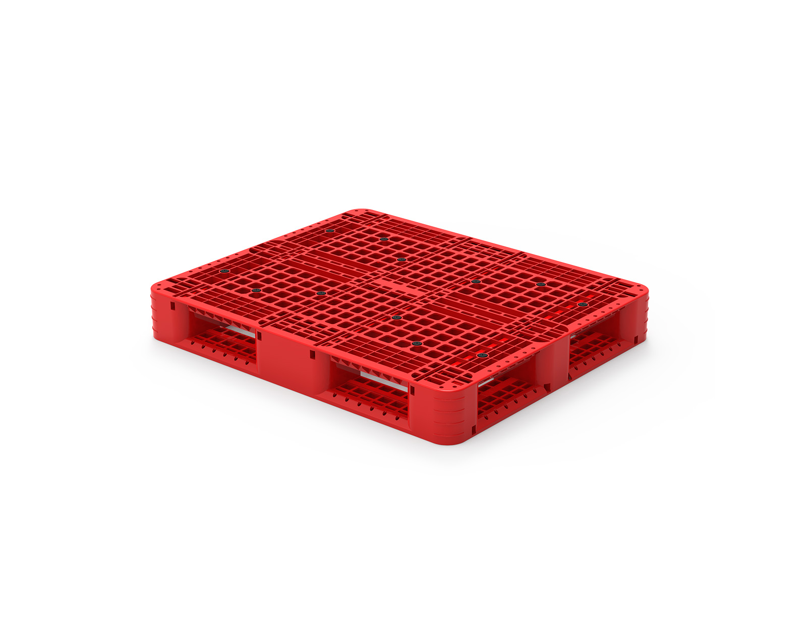 red plastic Pallet 1200x1200x100 UAE